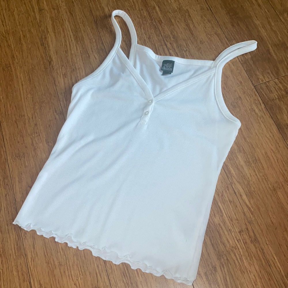 white tank top
